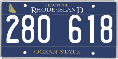 RI license plate 280618