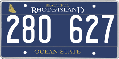RI license plate 280627