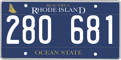 RI license plate 280681