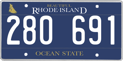 RI license plate 280691