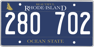 RI license plate 280702