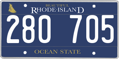RI license plate 280705