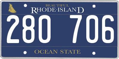 RI license plate 280706
