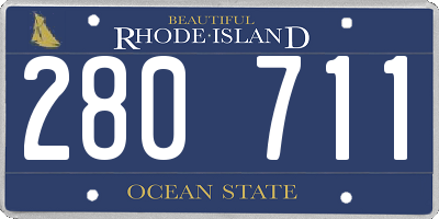 RI license plate 280711