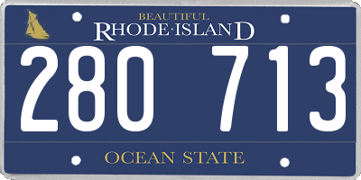RI license plate 280713