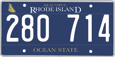 RI license plate 280714