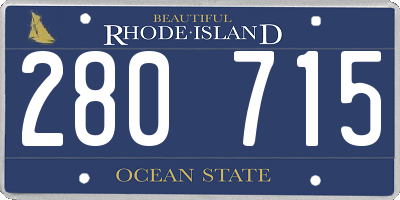 RI license plate 280715