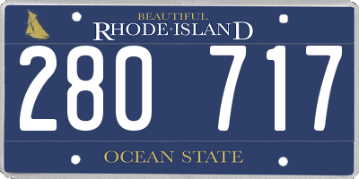 RI license plate 280717