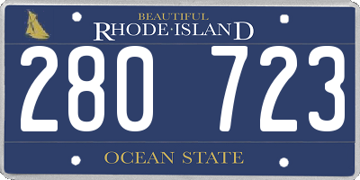 RI license plate 280723