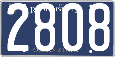 RI license plate 2808