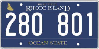 RI license plate 280801