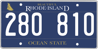 RI license plate 280810