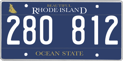RI license plate 280812
