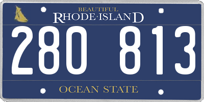 RI license plate 280813