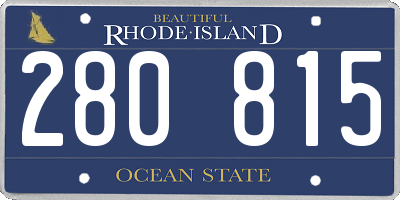 RI license plate 280815