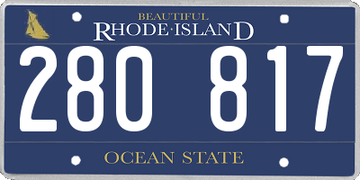 RI license plate 280817