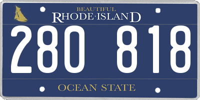 RI license plate 280818