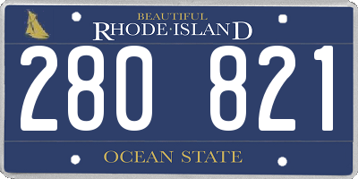 RI license plate 280821