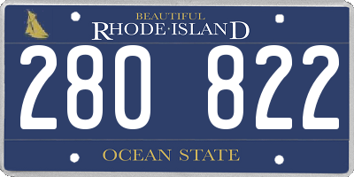RI license plate 280822