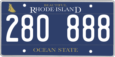 RI license plate 280888