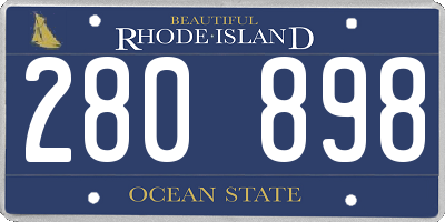 RI license plate 280898