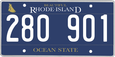RI license plate 280901