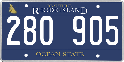 RI license plate 280905