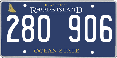 RI license plate 280906