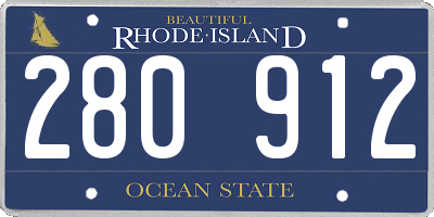 RI license plate 280912