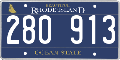 RI license plate 280913