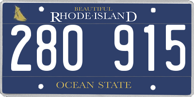 RI license plate 280915