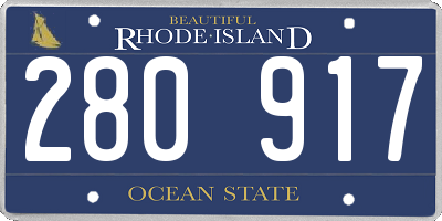 RI license plate 280917