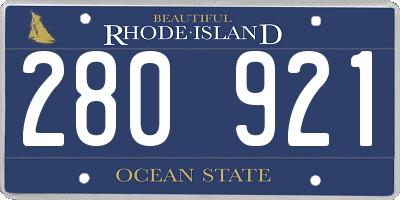 RI license plate 280921