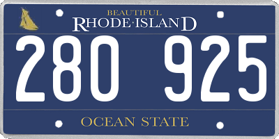 RI license plate 280925