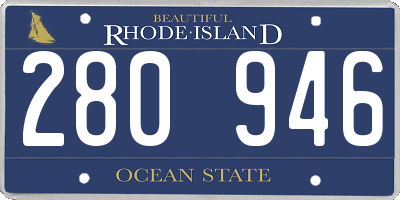 RI license plate 280946