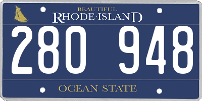 RI license plate 280948