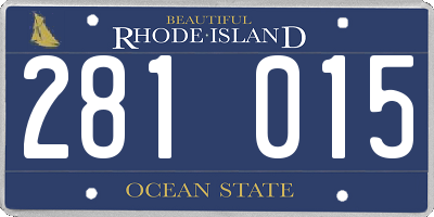 RI license plate 281015
