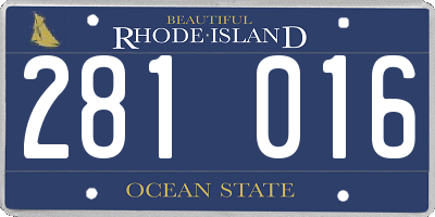 RI license plate 281016