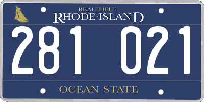 RI license plate 281021