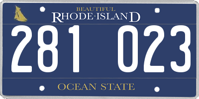 RI license plate 281023