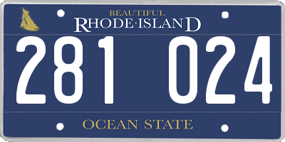 RI license plate 281024