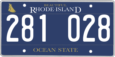 RI license plate 281028