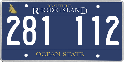 RI license plate 281112
