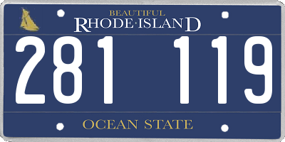 RI license plate 281119