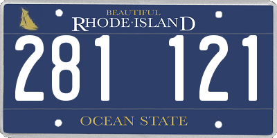 RI license plate 281121