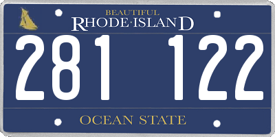 RI license plate 281122