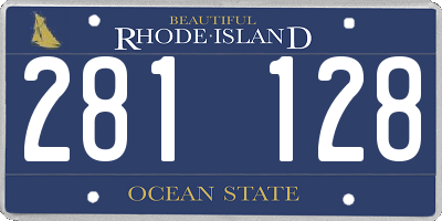 RI license plate 281128