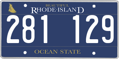 RI license plate 281129