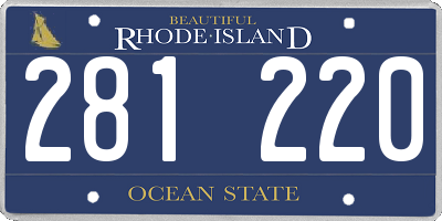 RI license plate 281220