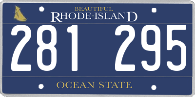 RI license plate 281295